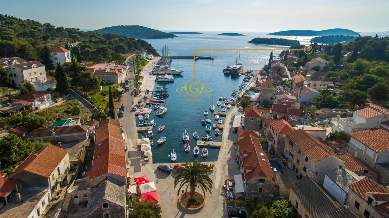 Golden view luxury apartment Maslinica Buitenkant foto